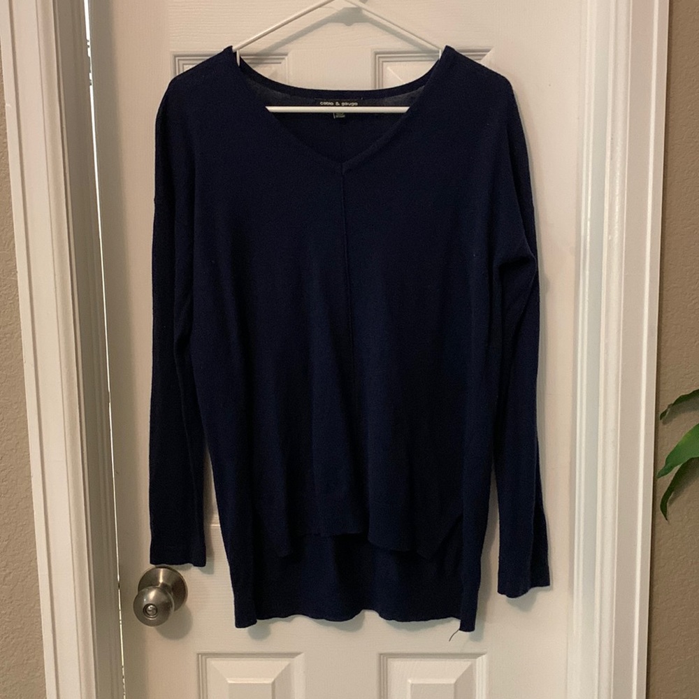 Navy blue light tunic sweater size M